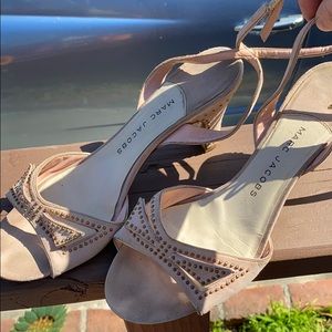 Marc Jacobs Pink Suede Strappy Heels